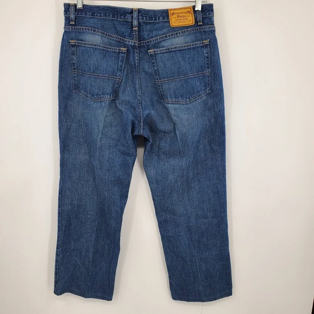 Polo Ralph Lauren Hemmed Men's‎ Straight Leg Everyday Denim Jeans Size 36